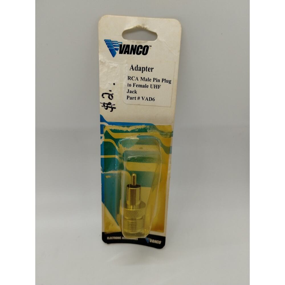 Vanco Adapter - VAD 6 - RCA Male Pin Plug to Female UHF Jack